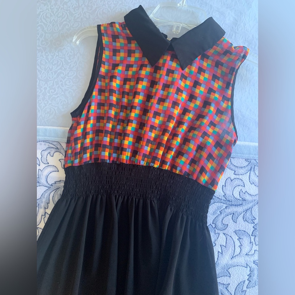 Cropped top one-piece midi dress
